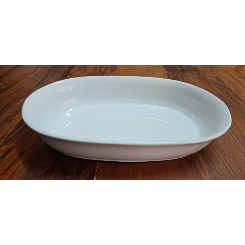 travessa de porcelana refratária branca pozzani branca