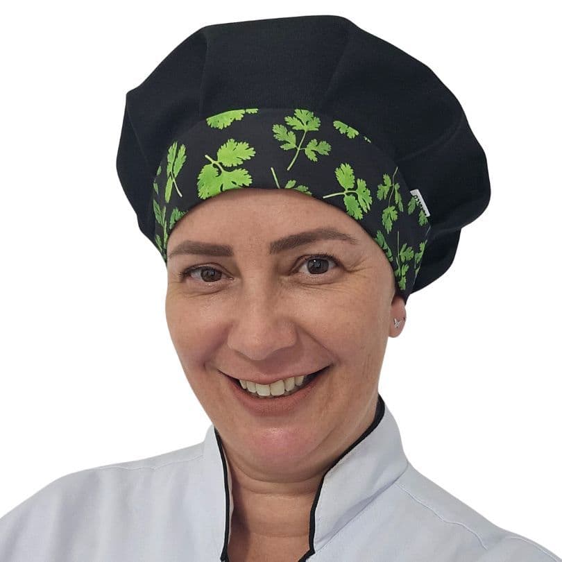 touca de cozinha unissex personalizada gorro para Gastronomia Salsinha