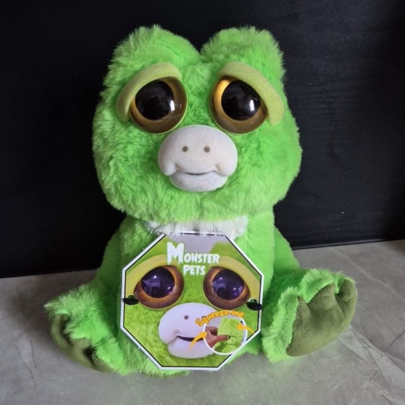 Feisty Sapo de Pelúcia Feisty Monster Pet Muda expressão 20 cm de altura
