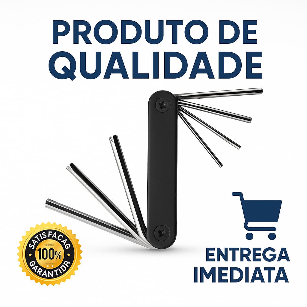 Jogo de Chaves Torx Tipo Canivete 8 Peças Startools PRO Kit Ferramentas T9 a T40 Compacto Resistente