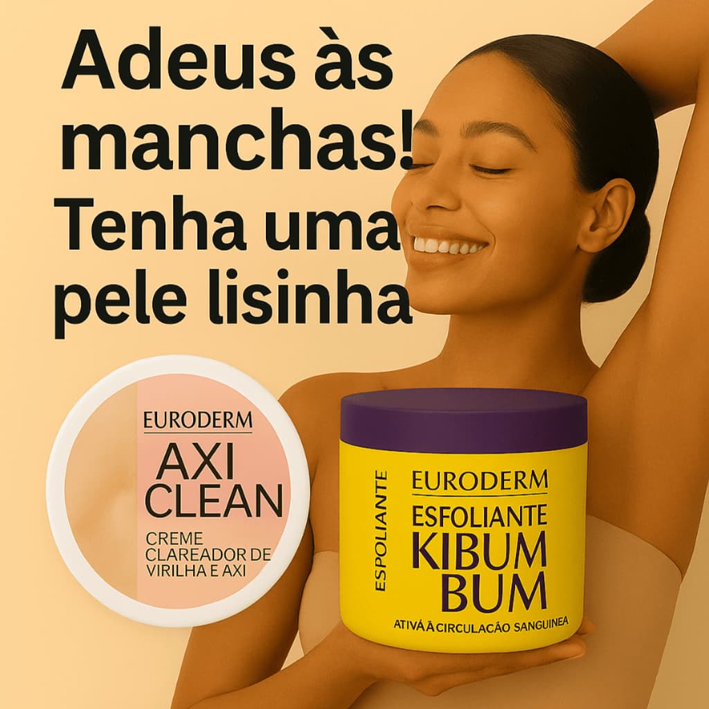 Kit Creme Clareador de Axila e Virilha + Esfoliante Corporal para Bumbum
