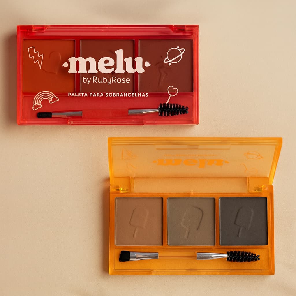 Paleta de Sombra Para Sobrancelhas Melu By Ruby Rose 7g