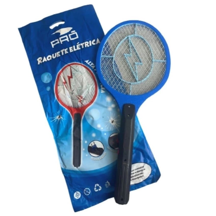Raquete Elétrica Pró Mata Mosquito Pernilongo Inseto Recarregável bivolt 110/220