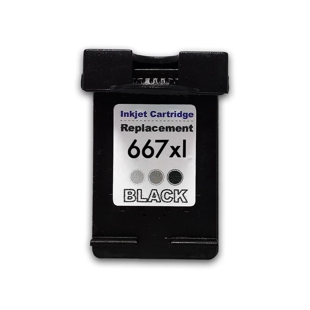 Cartucho 667XL Preto Compatível 1275, 2374, 2376 Alta Durabilidade