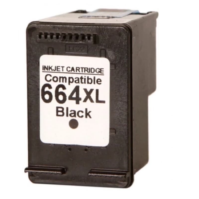 Cartucho 664XL Preto Compatível 1115, 2136, 2676 Alta Durabilidade