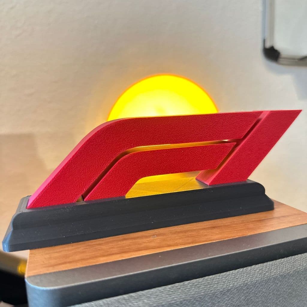 Formula 1 Trofeu Decorativo de Mesa Logo F1 corrida esportiva