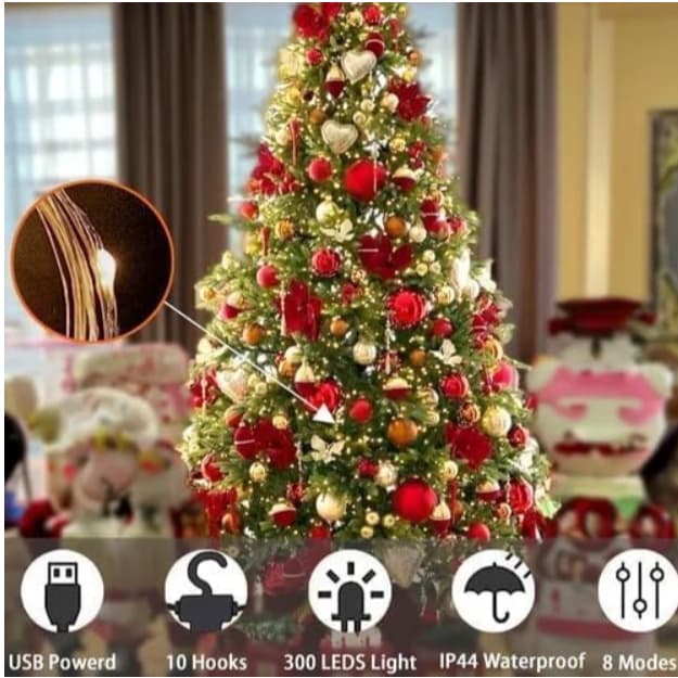 pisca-pisca Cortina de Natal Decoração Festas Casamentos 320 Leds 3x3  Luzes AL-4752