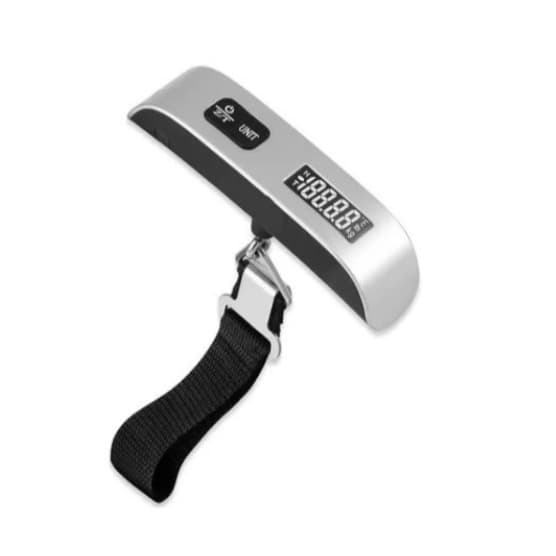 Balança Digital Portátil com Gancho Até 50kg  De Mão Mala Bagagem Viagem ban-589