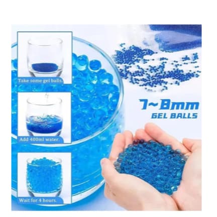 Kit de 5 10 20 30 40 50 Mil Bolinha De Arminha 7mm  Para Munição Bolinha de Gel Cresce Na água sm-88