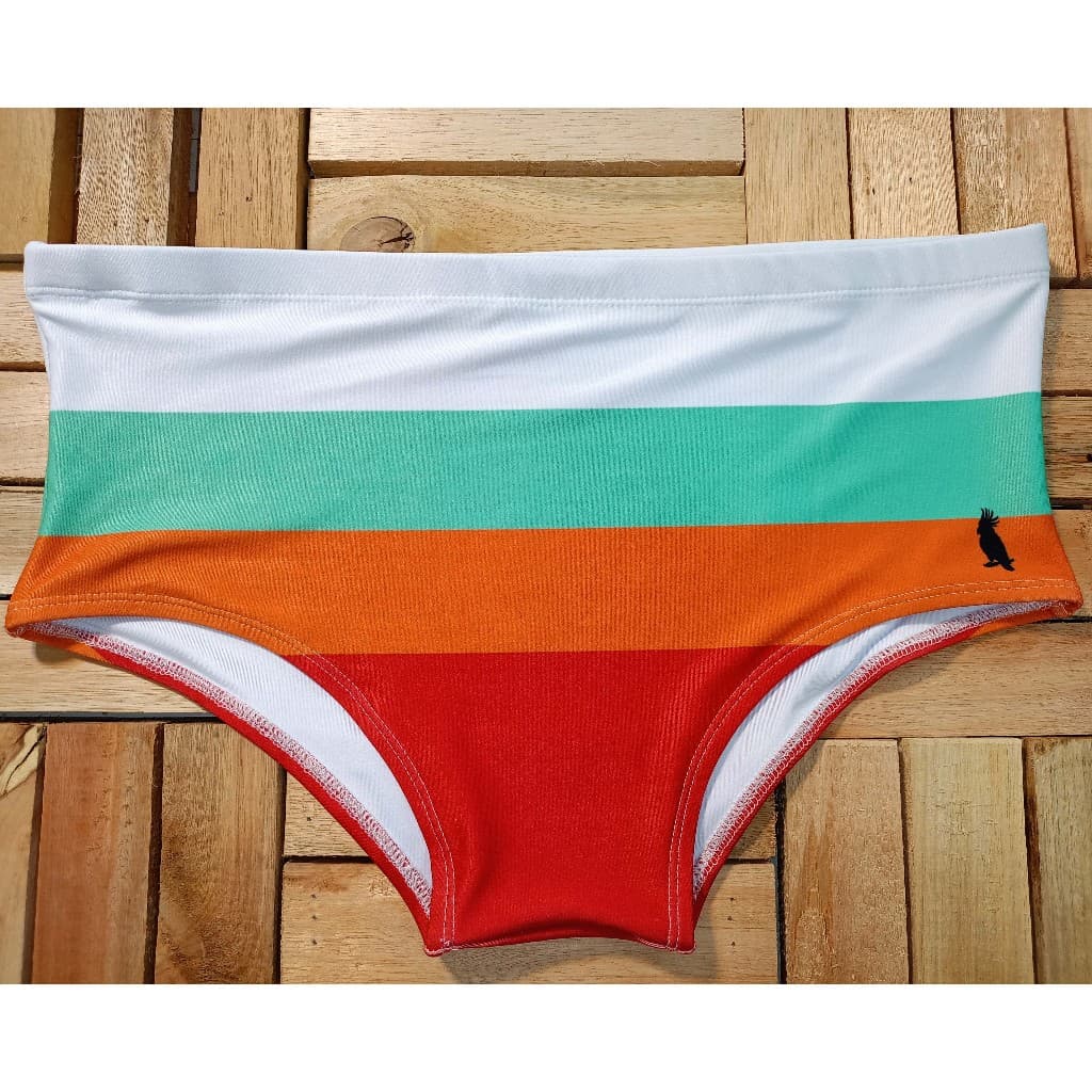 Sunga de praia e natação adulto forrada estampas listradas