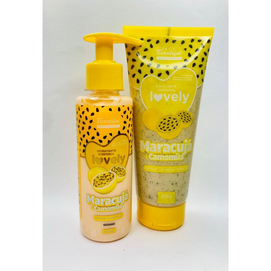 Kit Esfoliante e Hidratante Corporal Lovely Face Beautiful