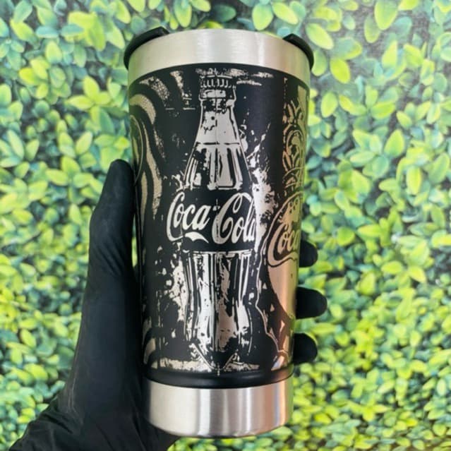 COPO TÉRMICO Coca Cola personalizado a laser 360º Graus PREMIUM