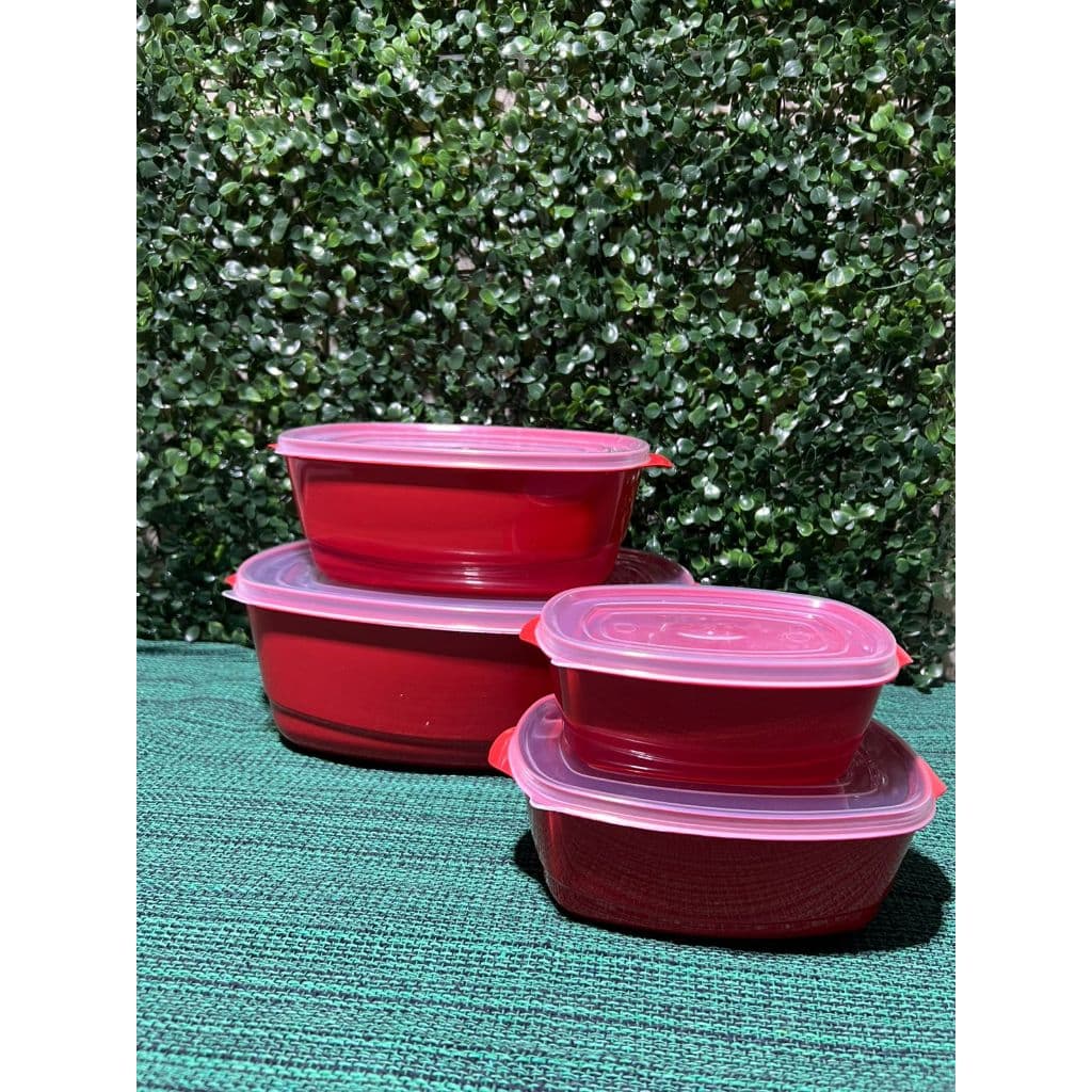 Jogo De 4 Potes Plásticos Para Cozinha