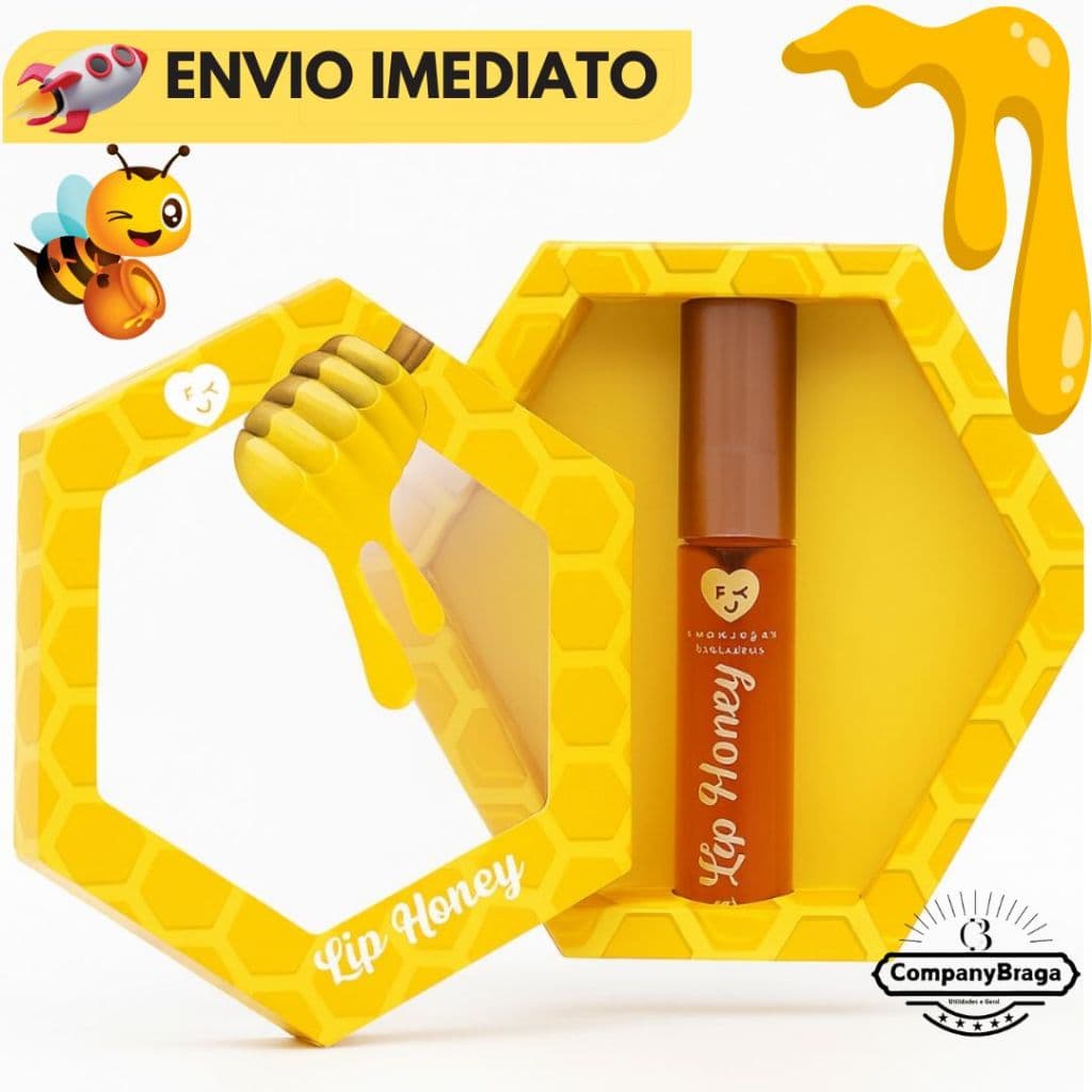 Gloss Labial De Mel LipHoney Com Caixa