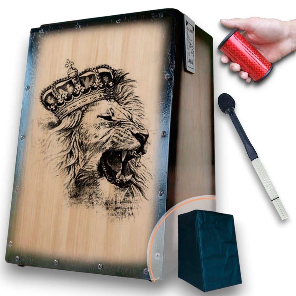 Cajón/carron Elétrico Leão Coroa + Sleep + Vassourinha + Capa Anti Pó