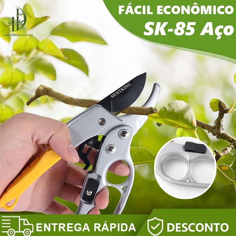 Tesoura De Poda Profissional Galhos Com Multiplicador De Força Aço Carbono