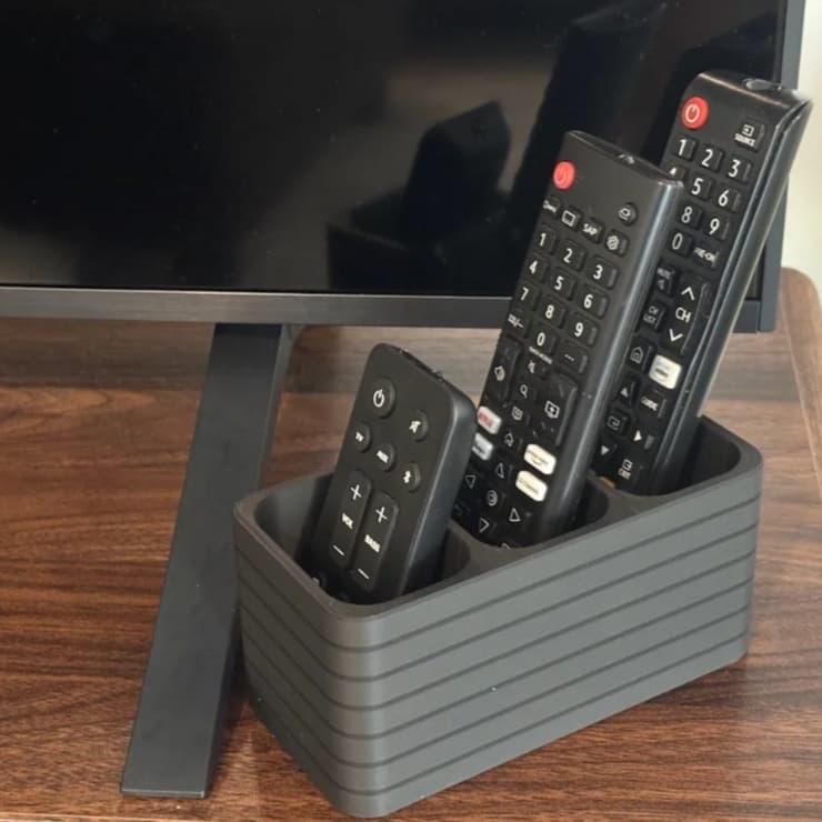 Porta Controle Remoto 3 Divisórias – Organização Prática e Estilo Moderno