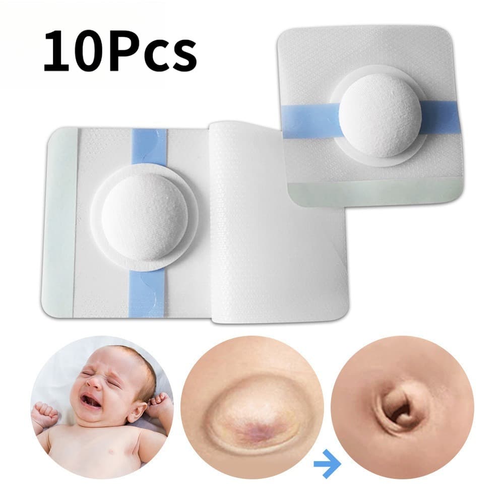 10 Pcs Bebê Umbigo Banda Adesivo Cinto De Hérnia Umbilical Adesivos Remendo Descartável