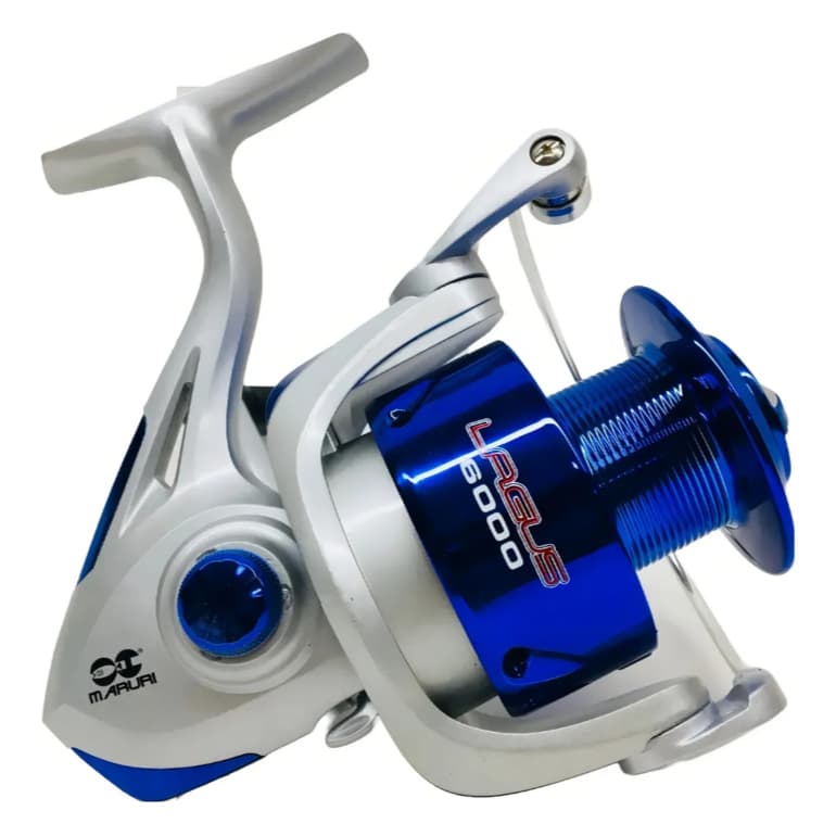 Molinete Maruri Lagus 6000  Long Cast  3 Rolamentos(Prateado)