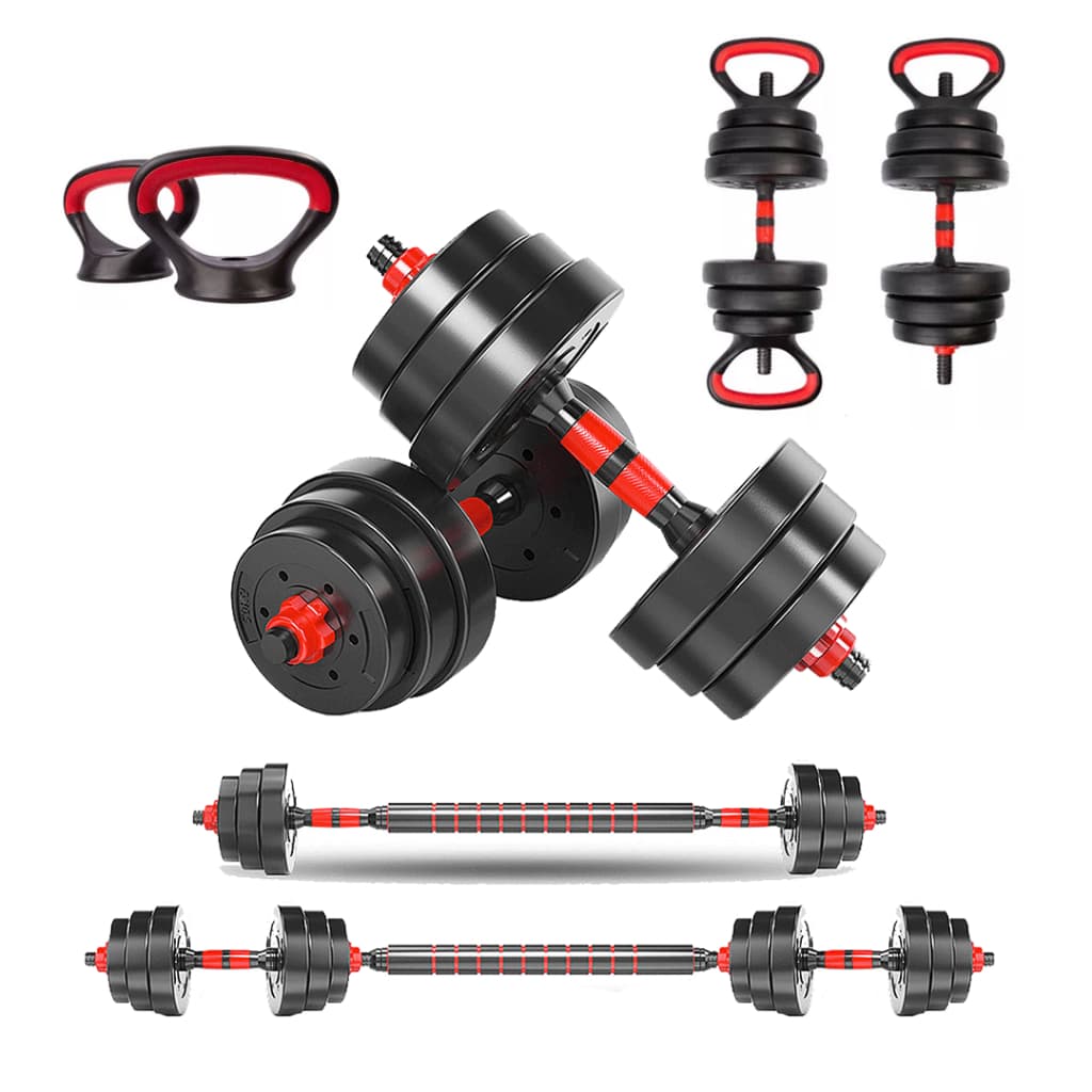 Peso Kit Halteres Aço Emborrachado 20kg Kettlebell