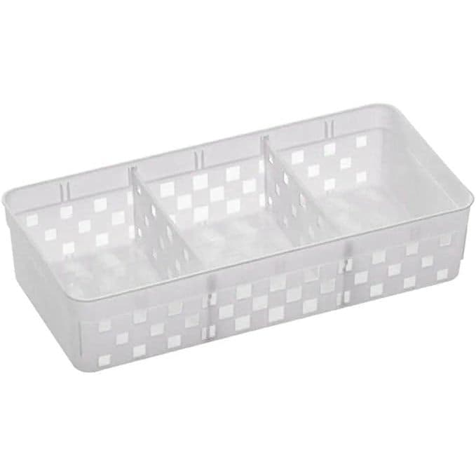 Cesto Organizador com Divisória Removível Quadratta 23x11x5cm - Paramount