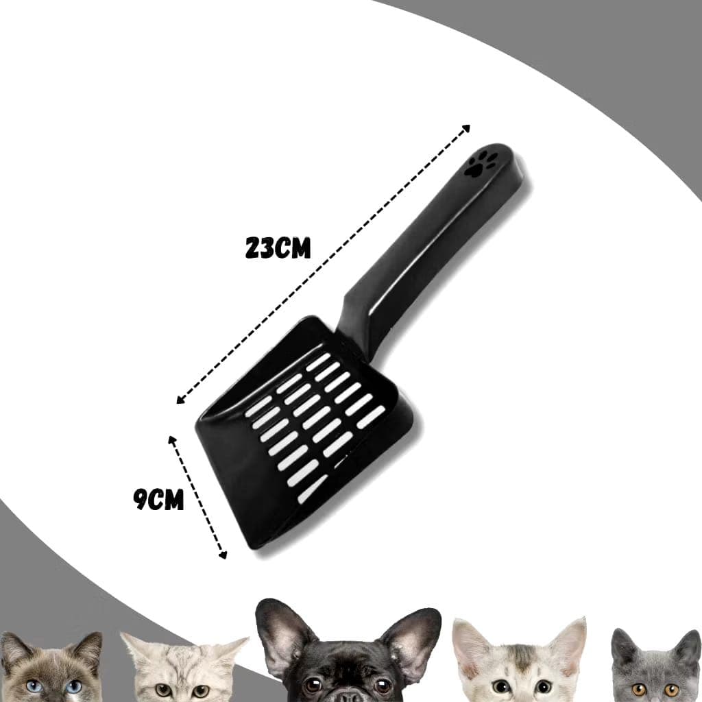 Pá Higiênica Gato Limpeza Caixa de Areia Pazinha Sanitária Peneira Forte e Prática