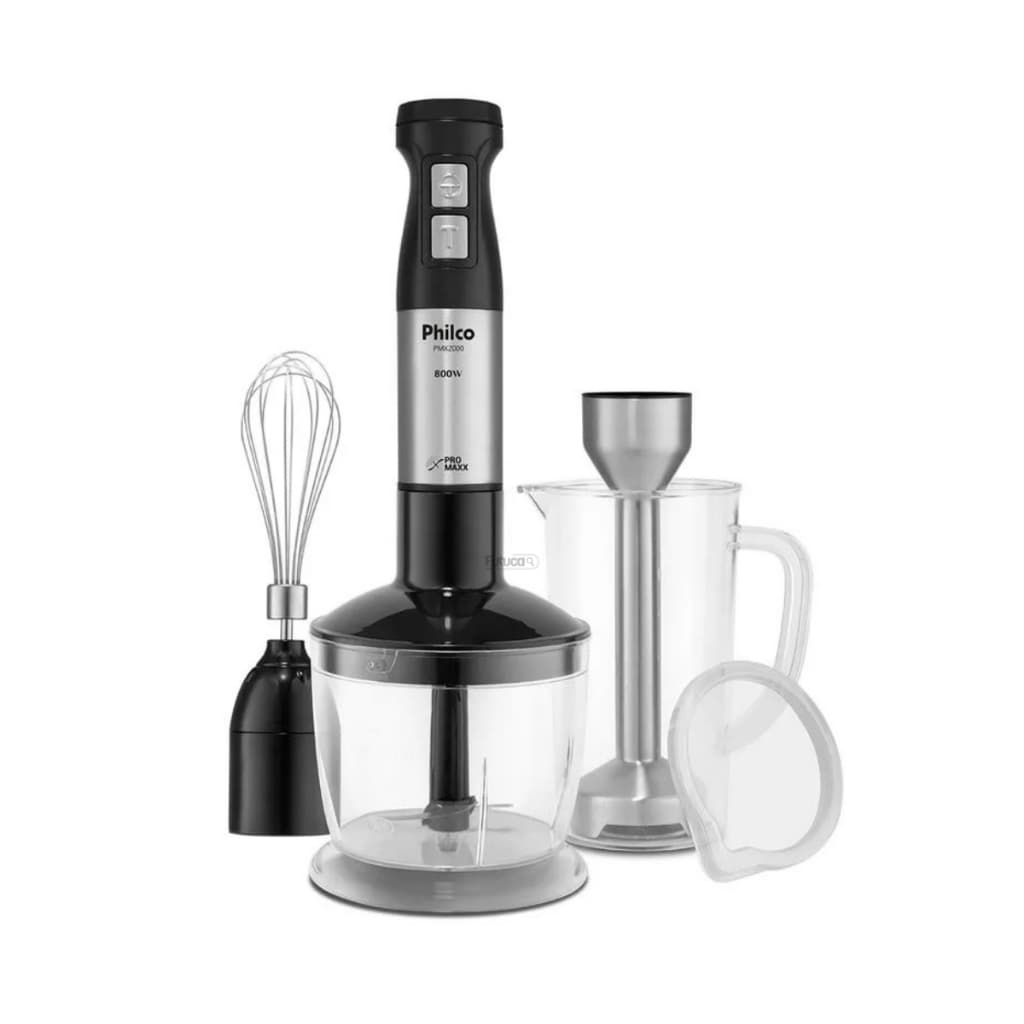 Mixer 3 Em 1 Inox Processador Misturador Portátil Bebidas