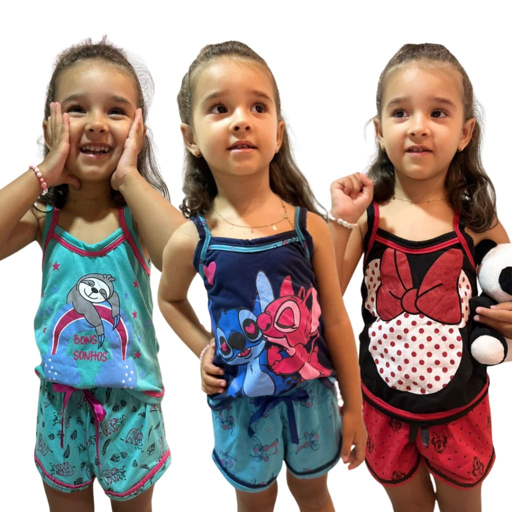 Baby Doll Infantil Alça / Pijama de Menina