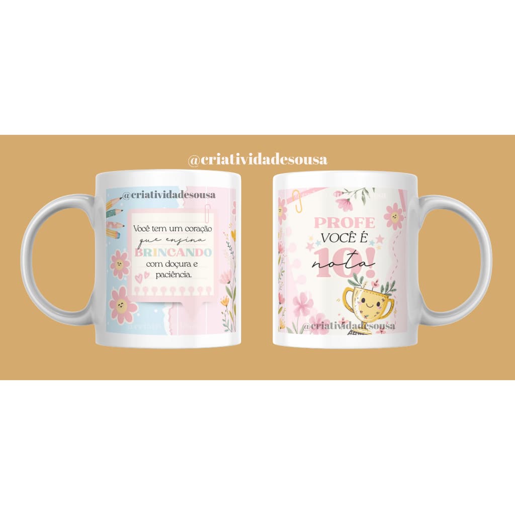 Caneca Dia dos Professores Porcelana Presente Professor Professora Lembrancinha