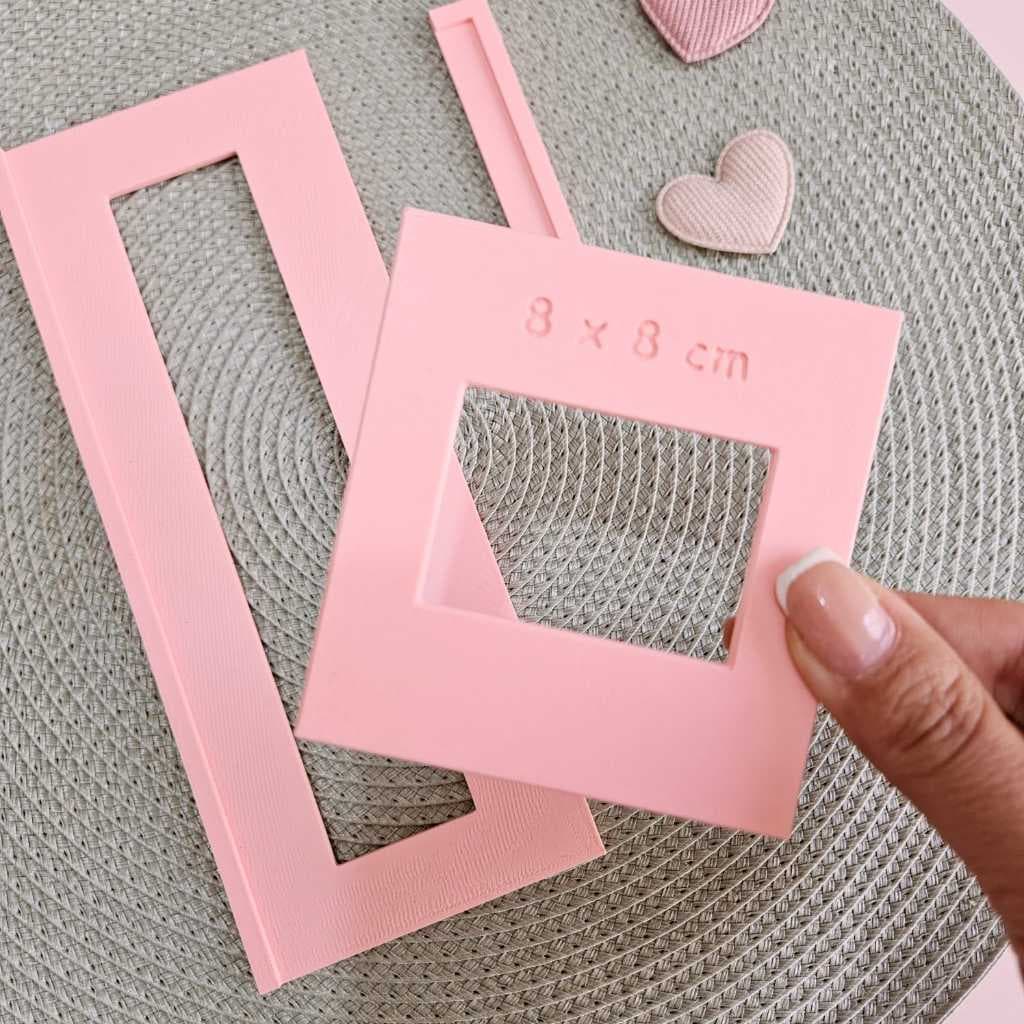 Gabarito Kit corte Porta Post it Grande encadernação papelaria