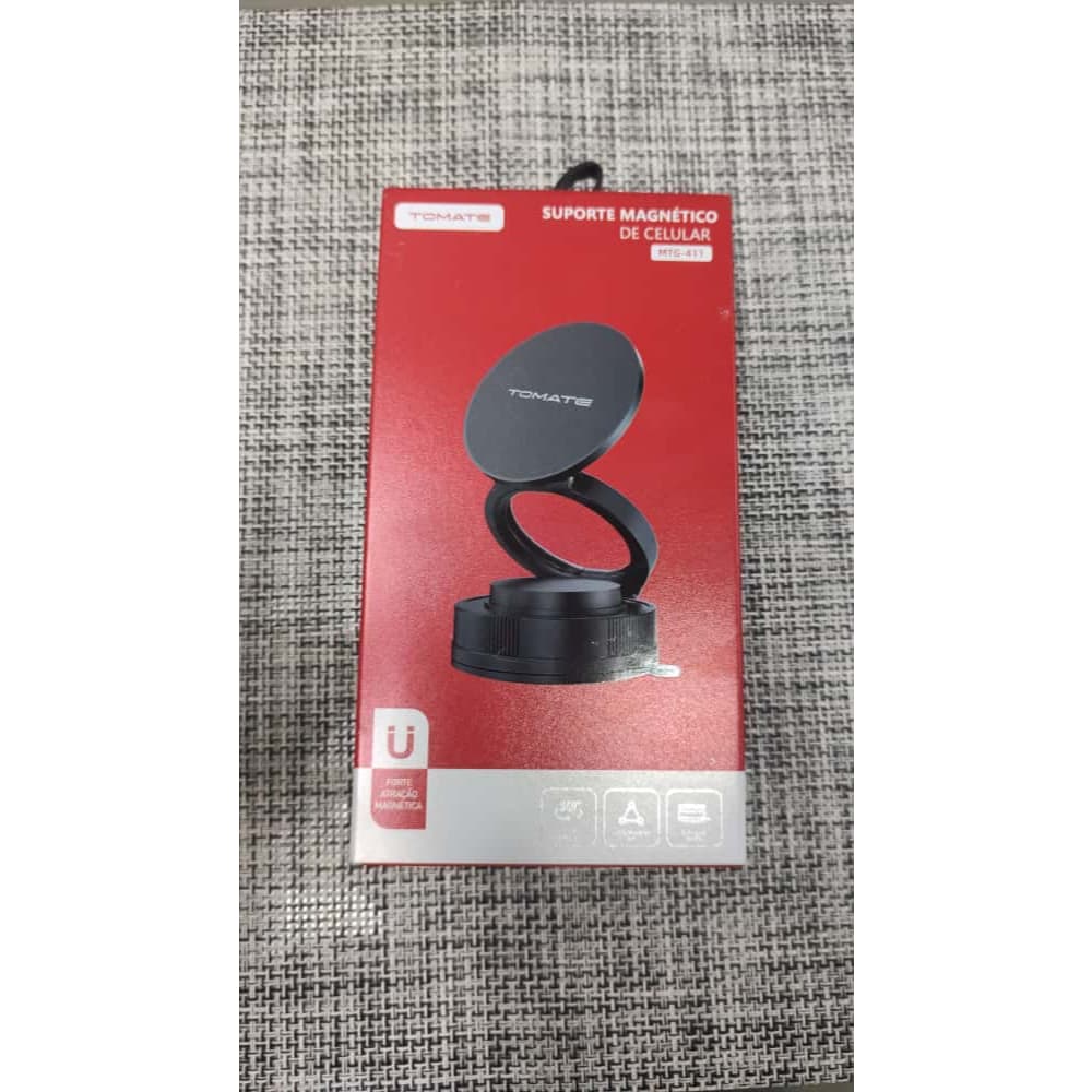 Suporte Magnético de Celular Tomate MTG-411 360° Dobrável Portátil com Ventosa Forte