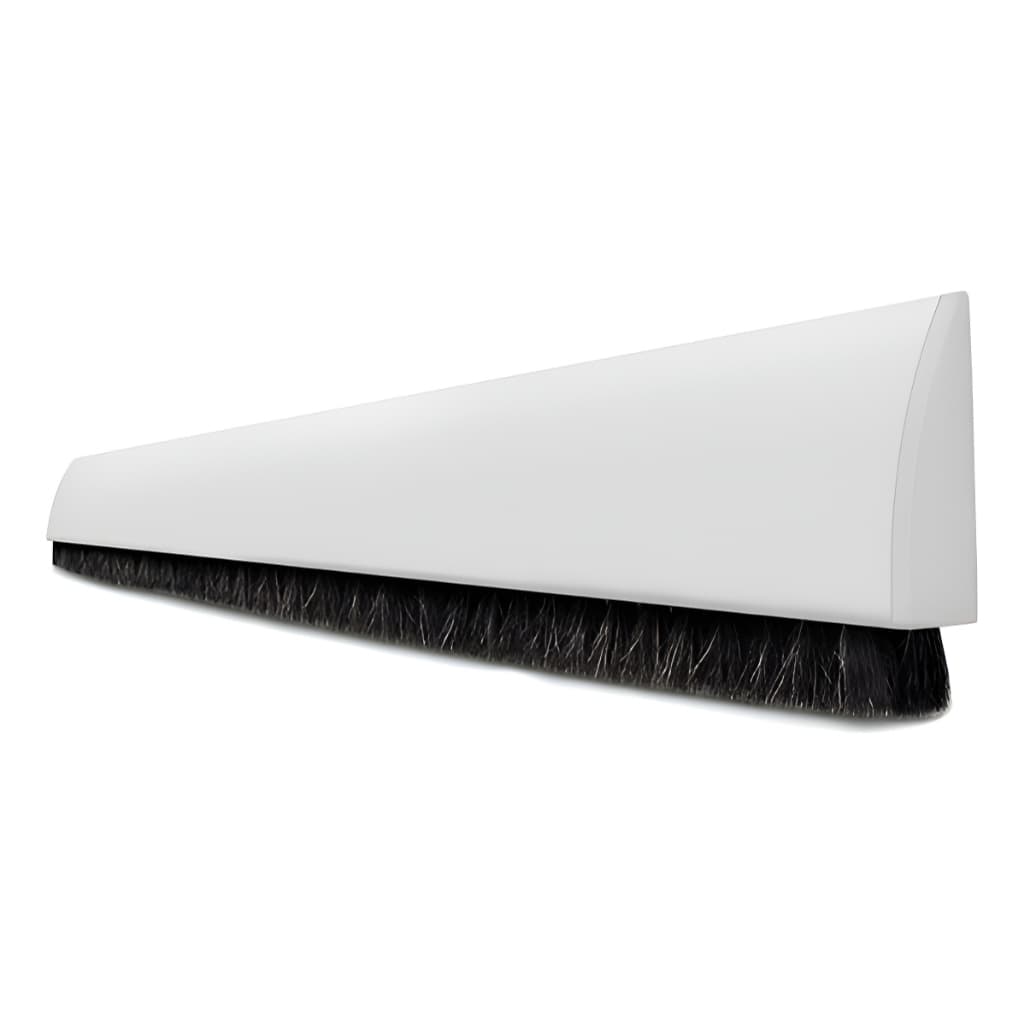Veda Porta Escova Com Adesivo 3m Branco 90cm Para Rodapé