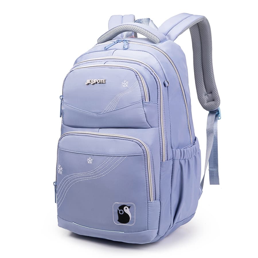 Ladies blue backpack redução de carga ridge guard student reforço impermeável