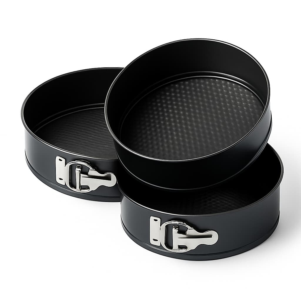 Forma de Bolo com Fundo Removível Antiaderente 3, 6 ou 9 Unidades  Para Torta Forma de Bolo Redonda