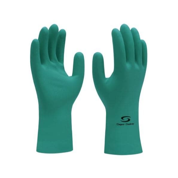 Luva Nitrílica Verde Profissional Super Safety Nitro Green CA 33334