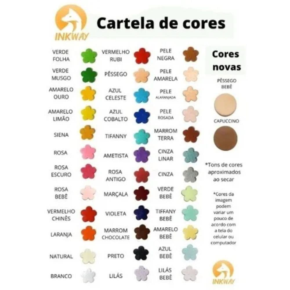 Massa para Biscuit Cores Inkway 900g Porcelana Fria