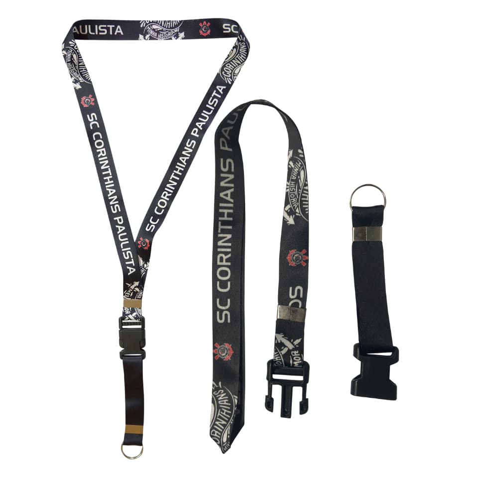 Chaveiro de Pescoço cordão Oficial Clubes Corinthians Para Moto