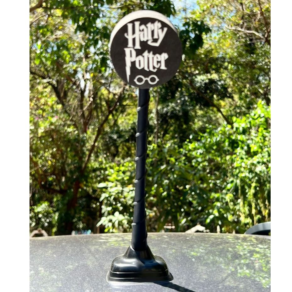 Ponteira Enfeite de Antena Harry Potter - Harry Potter - Preto - Carro e Moto