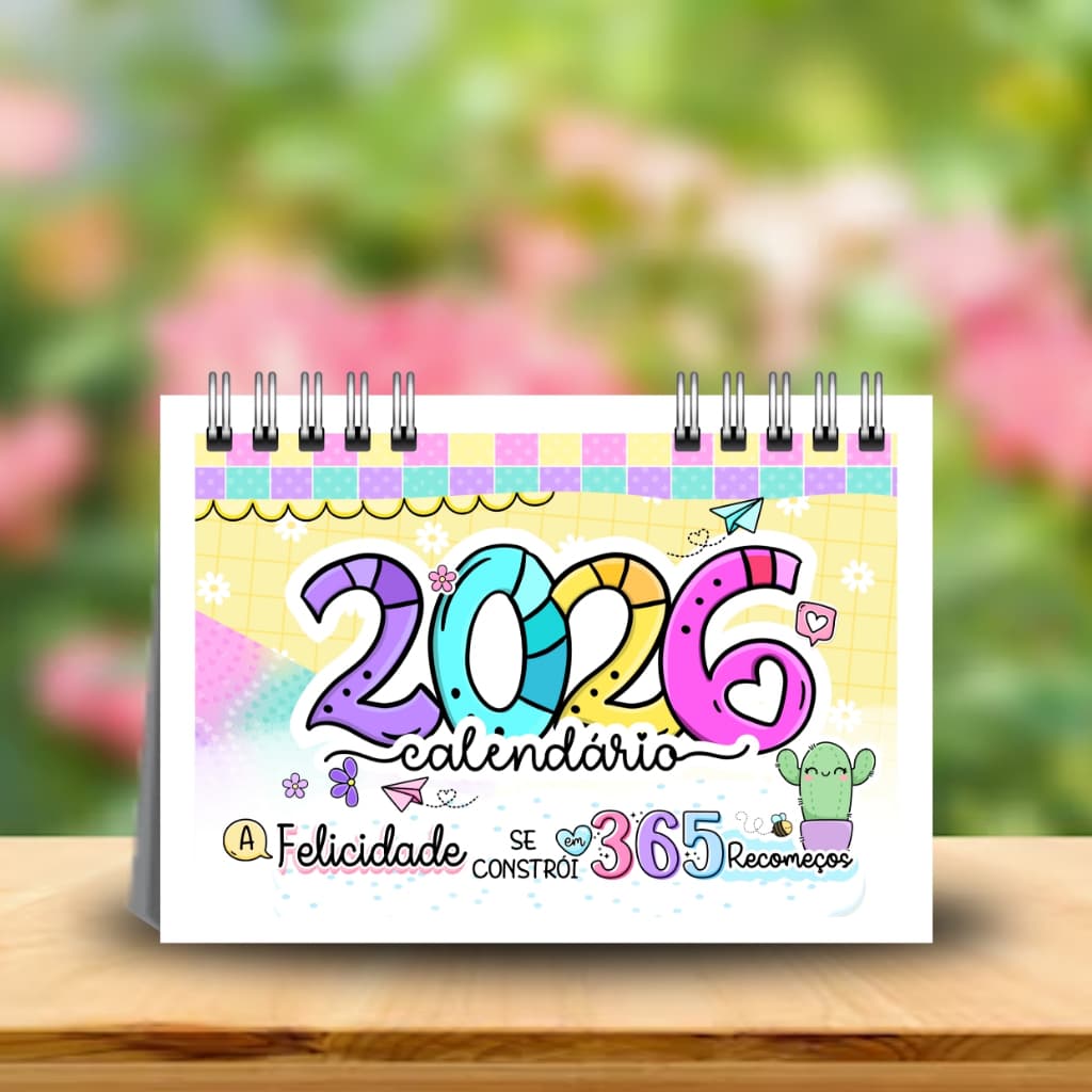 Calendário de Mesa Gospel 2026 ou Candy 2026