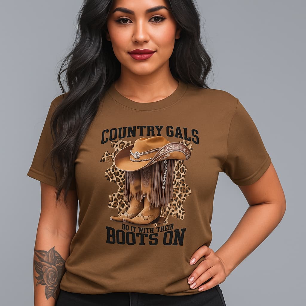 Camiseta Feminina Country Rodeio Boiadeira Sertaneja Algodão Estampa Western Cowgirl Texas Casual