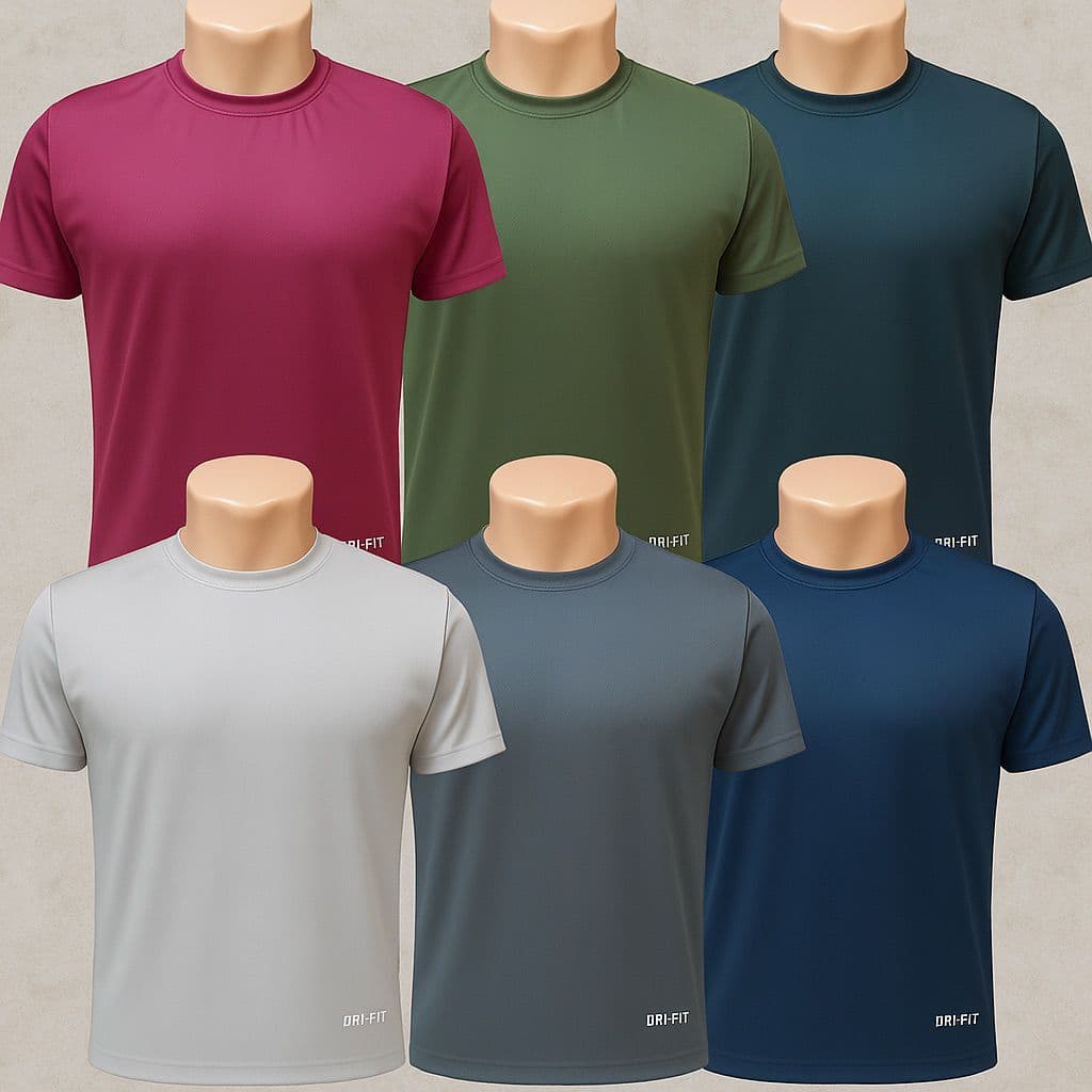 Camiseta Esportiva Dry Fit – Leve, Respirável e de Rápida Secagem