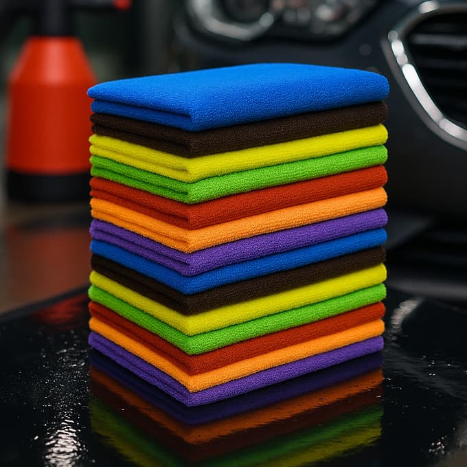 Kit 05 ou 03 Panos de Microfibra Limpeza 30x30cm Multiuso Casa/Carro/Escritorio Dia a Dia