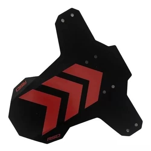 Paralama Traseiro RSD Mud No More Seta Vermelho para Aros 26 27,5 e 29