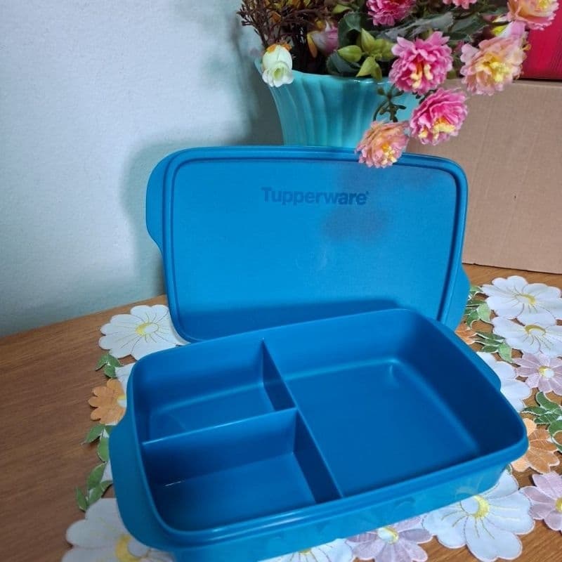 MARMITA BASIC LINE COM DIVISÓRIAS 1 LITRO DA TUPPERWARE