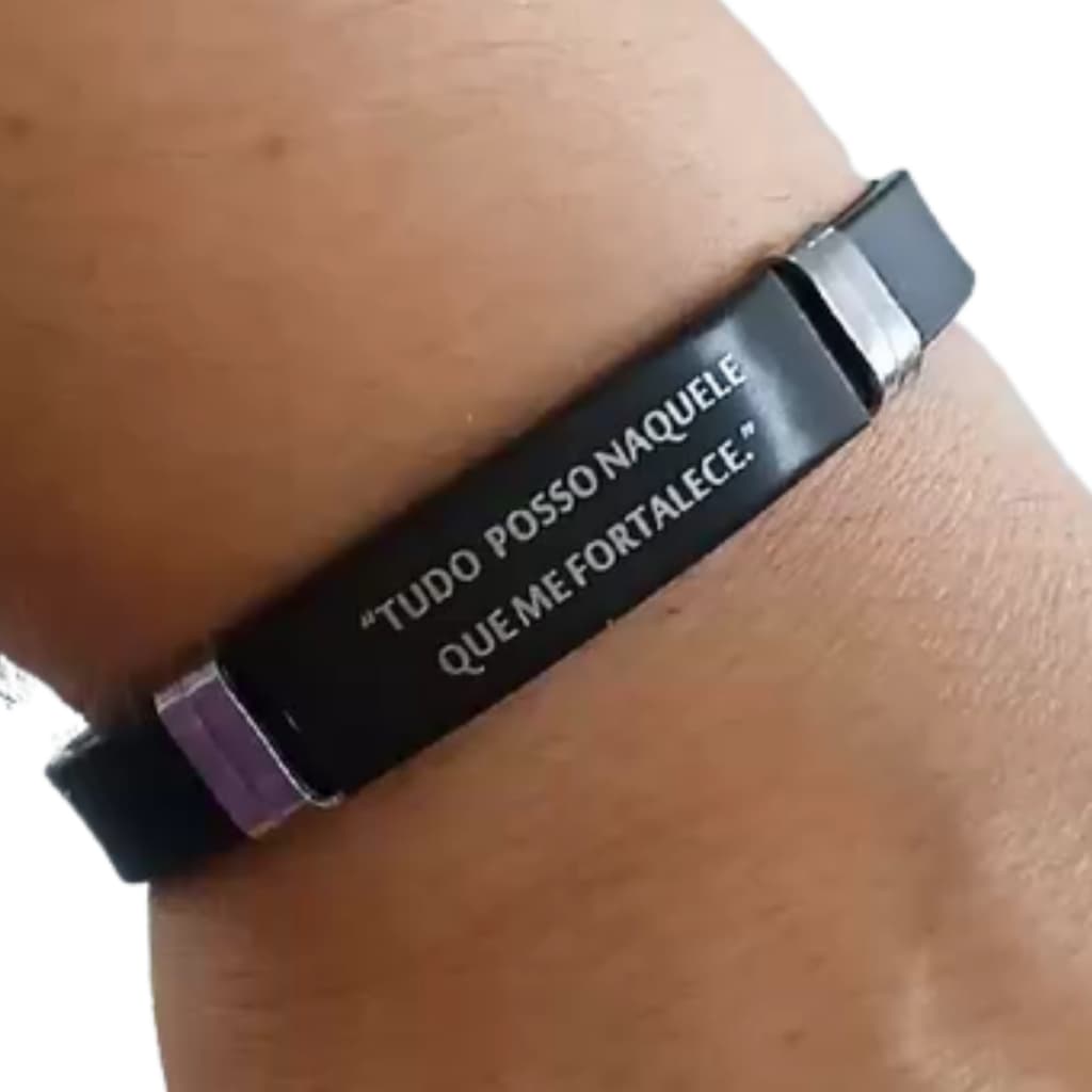 Pulseira Ajustável - Tudo Posso Naquele que me Fortalece
