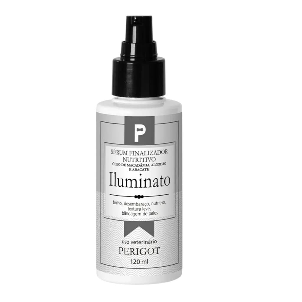 Sérum Finalizador Delux Iluminato 120ml Perigot Para Cães e Gatos Banho e Tosa Petshop