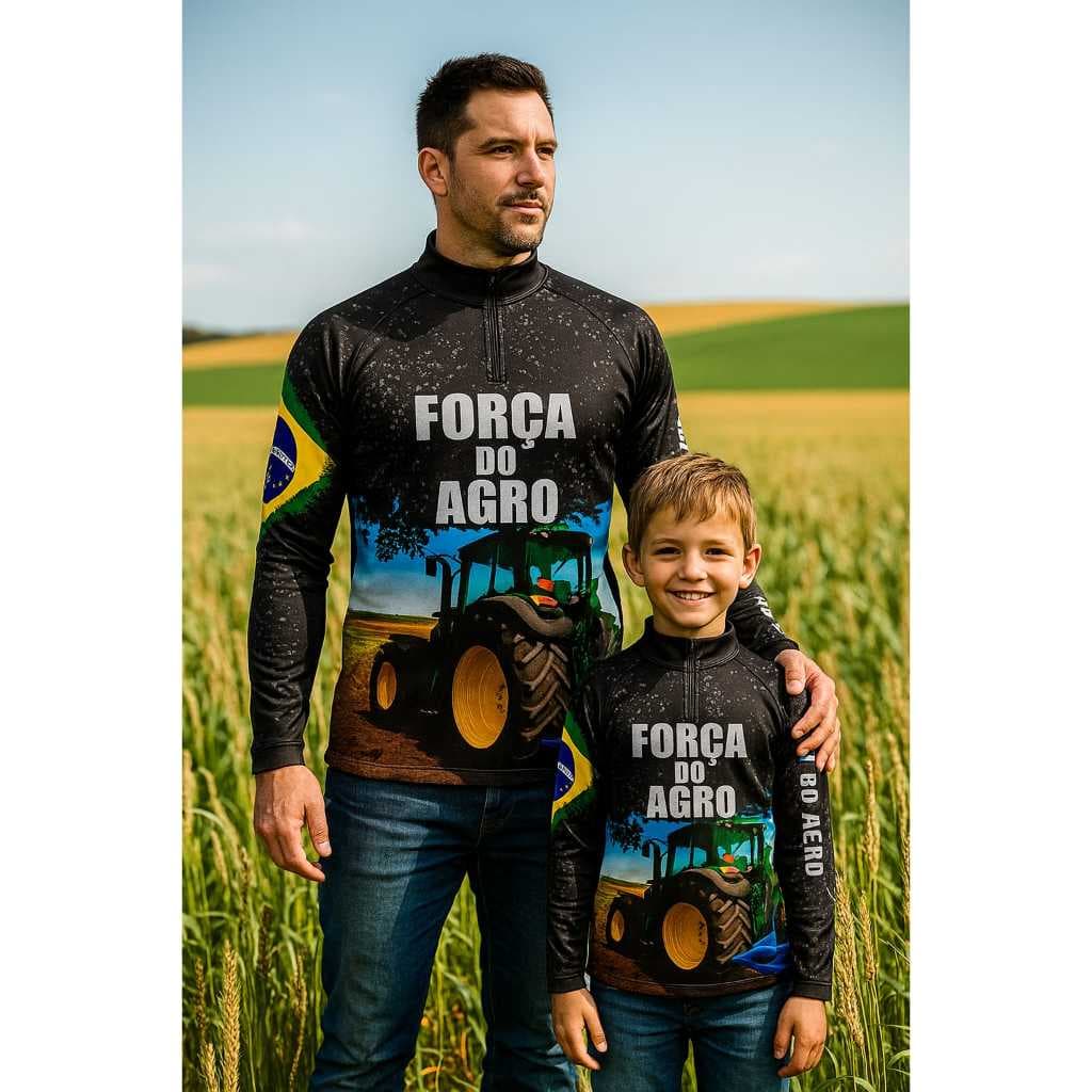 Camisa Agro Proteção Solar Adulto/Infantil UV50+