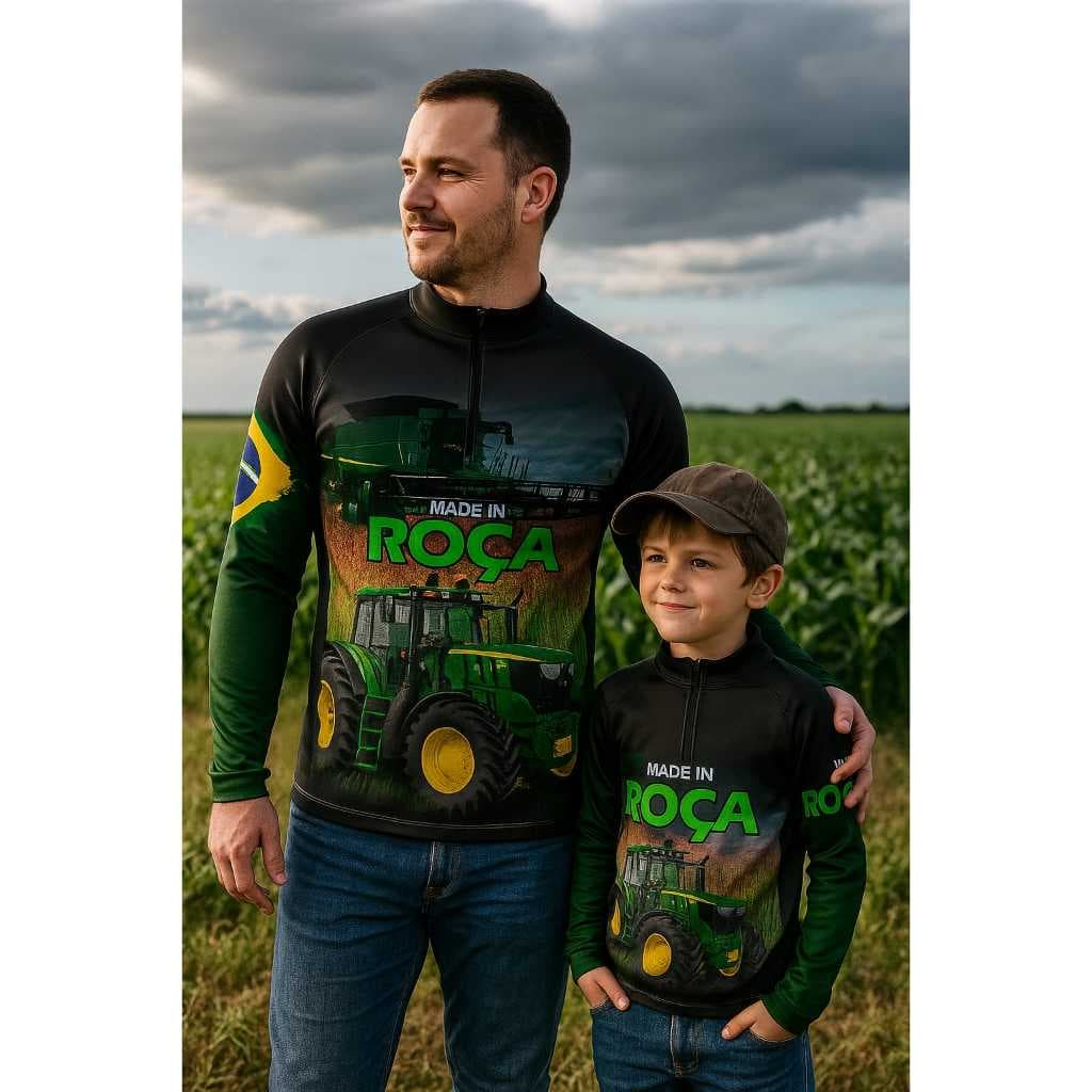 Camisa Agro Proteção Solar UV50+ Adulto/Infantil  Blusa Agropecuária