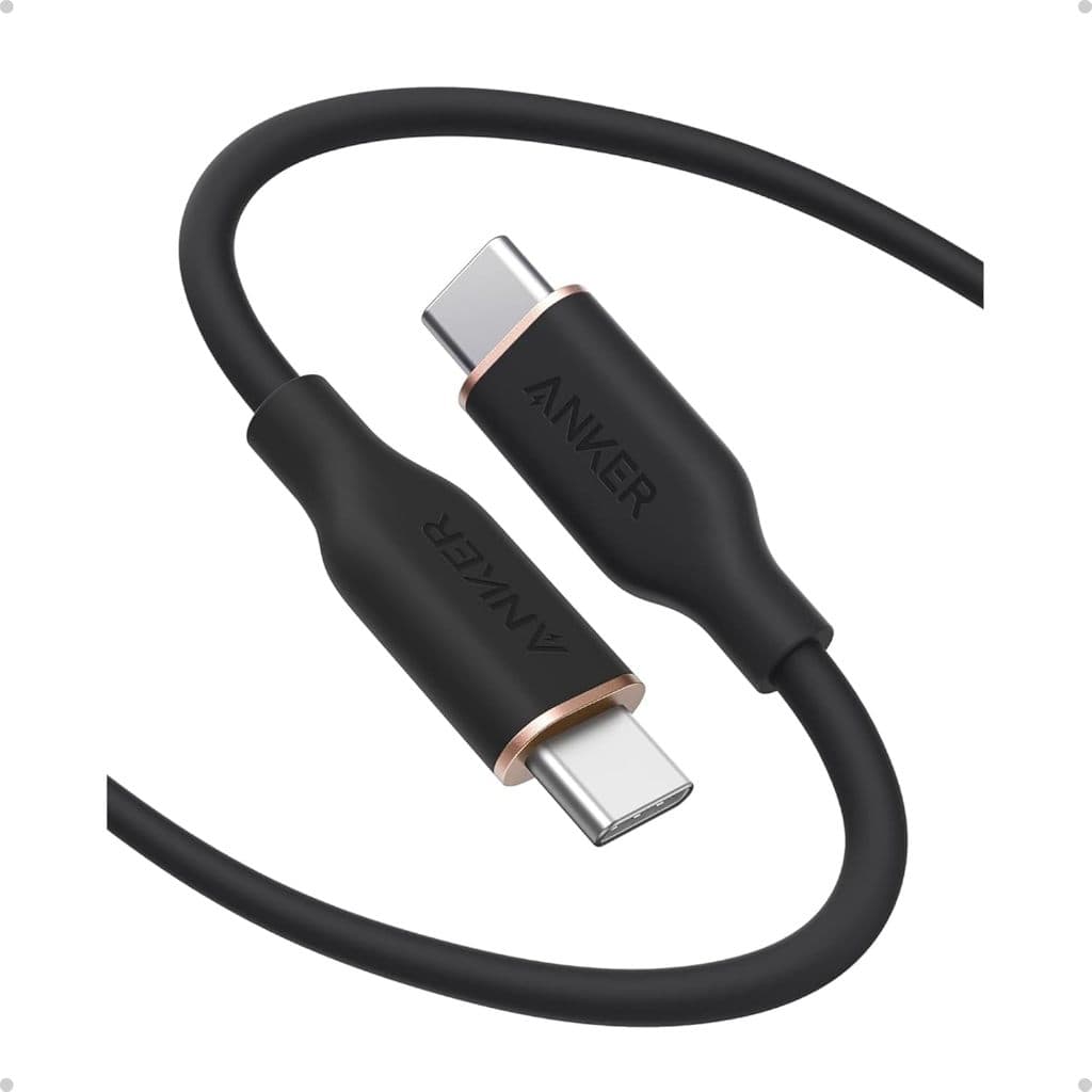 Cabo USB-C para USB-C de 240W Carregamento Rápido 1,8m Preto