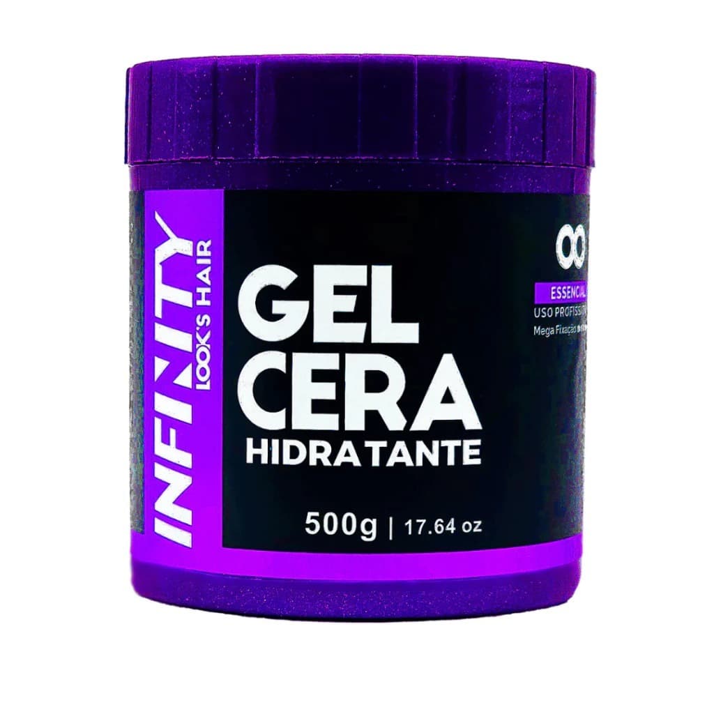 Gel Cera Capilar Masculino 500g Infinity | Fixação Flexível + Hidratação | Envio Imediato